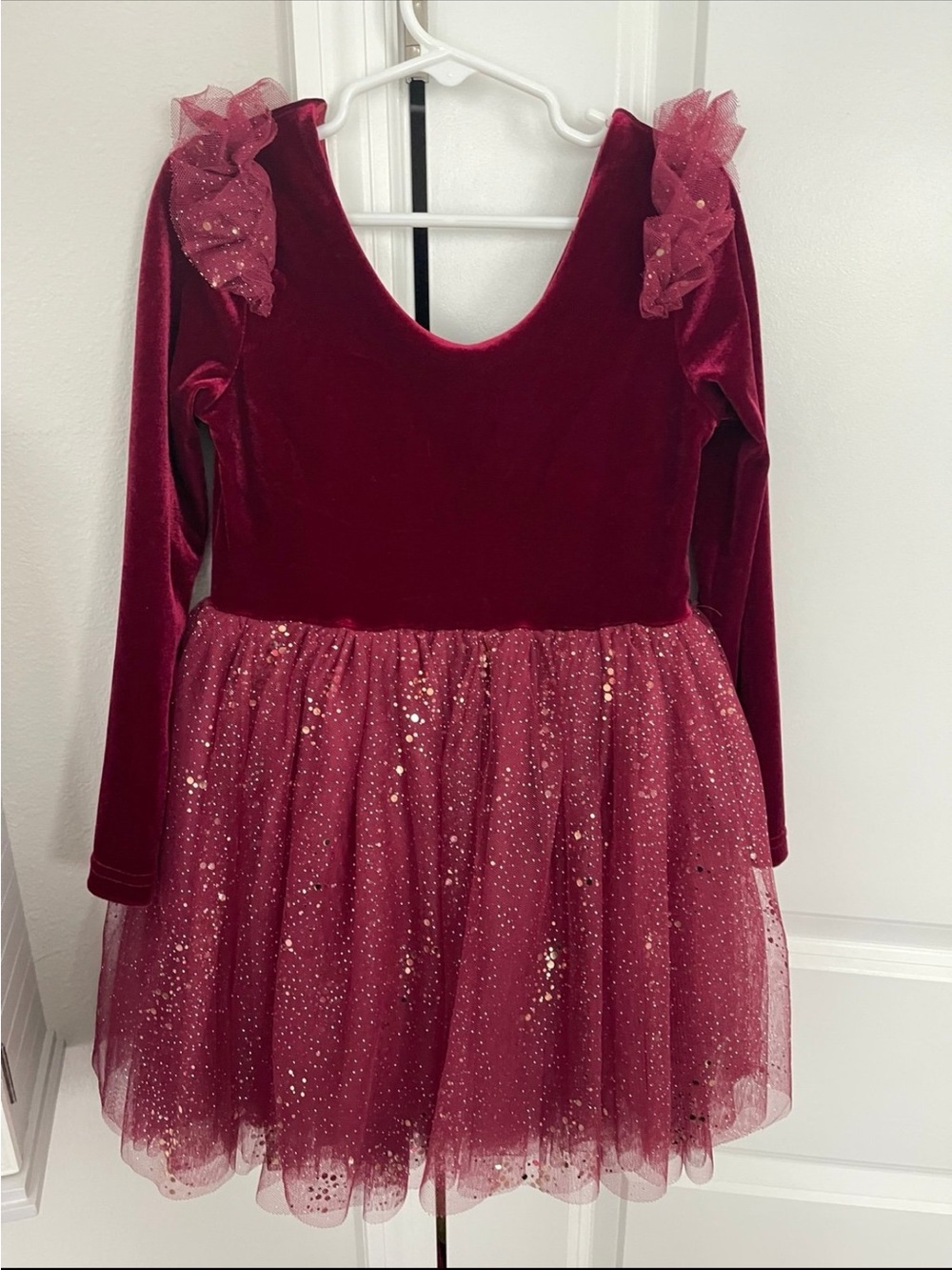 Sparkle Velour Ballerina Dress Size 6 Like New